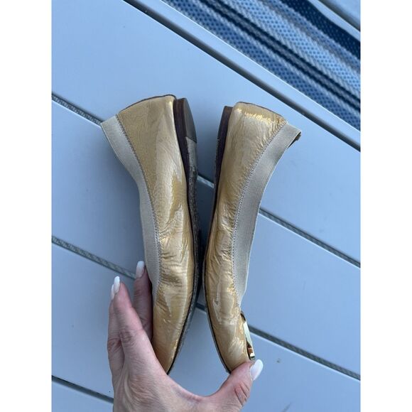 Tory Burch Caroline Ballet Flats - Size 6.5 - Tan - Picture 3 of 7